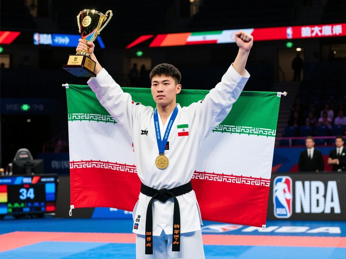 武术比赛中伊朗选手斩获冠军 第2张